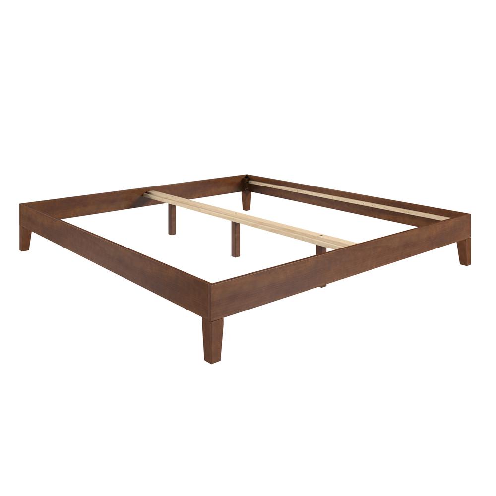 Nix Solid Wood King Platform Bed, Natural