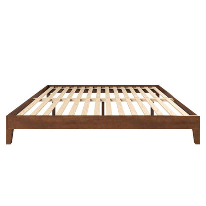 Nix Solid Wood King Platform Bed, Natural