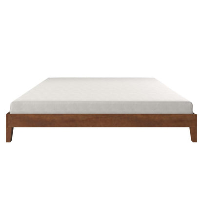 Nix Solid Wood King Platform Bed, Natural