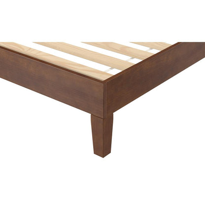 Nix Solid Wood King Platform Bed, Natural