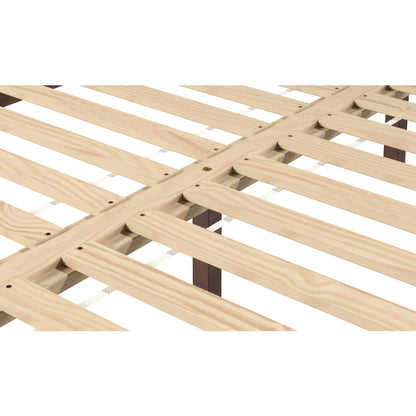 Nix Solid Wood Queen Platform Bed, Natural
