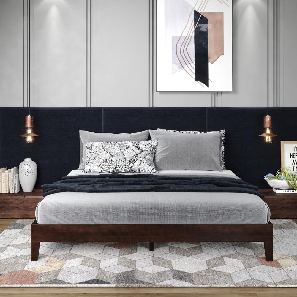 Nix Solid Wood Queen Platform Bed, Natural