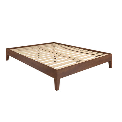 Nix Solid Wood Queen Platform Bed, Natural