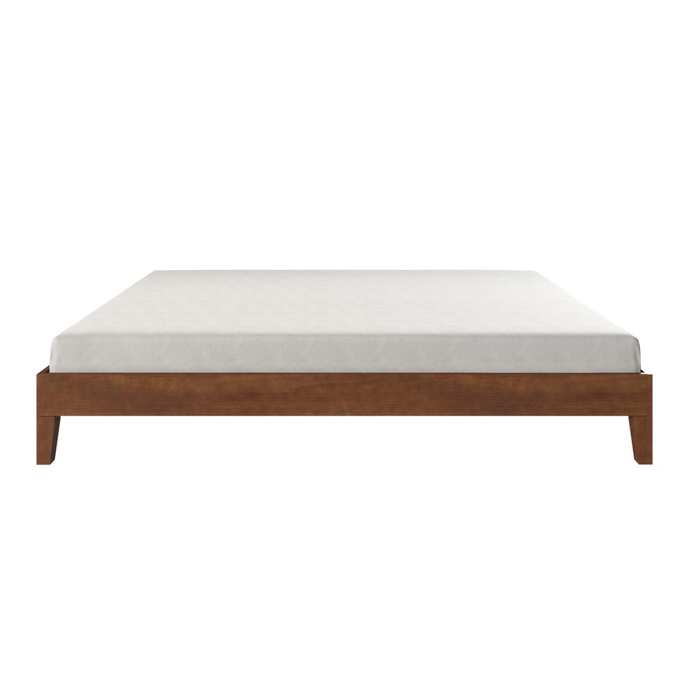 Nix Solid Wood Queen Platform Bed, Natural