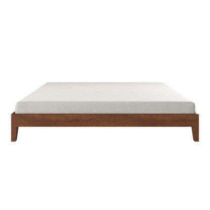 Nix Solid Wood Queen Platform Bed, Natural