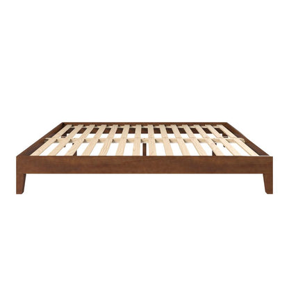 Nix Solid Wood Queen Platform Bed, Natural