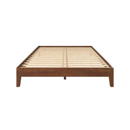 Nix Solid Wood Queen Platform Bed, Natural