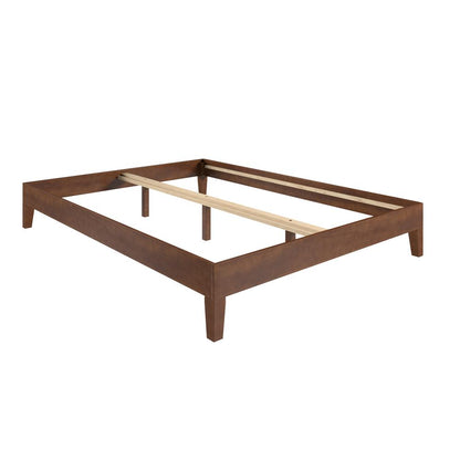 Nix Solid Wood Queen Platform Bed, Natural