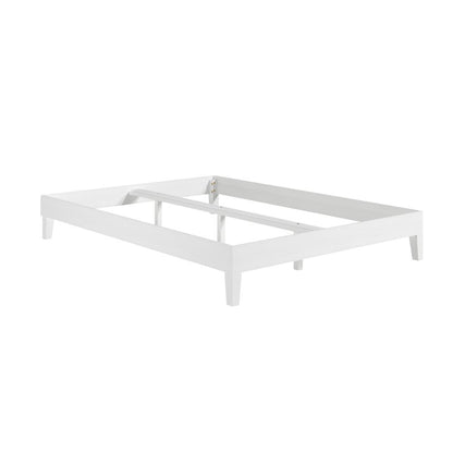 Nix Solid Wood Queen Platform Bed, White