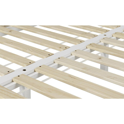 Nix Solid Wood Queen Platform Bed, White