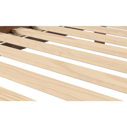 Nix Solid Wood Twin Platform Bed, Natural