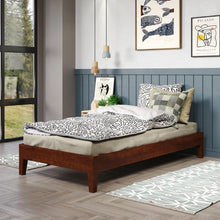 Nix Solid Wood Twin Platform Bed, Natural