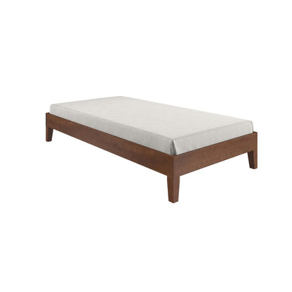 Nix Solid Wood Twin Platform Bed, Natural