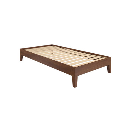 Nix Solid Wood Twin Platform Bed, Natural