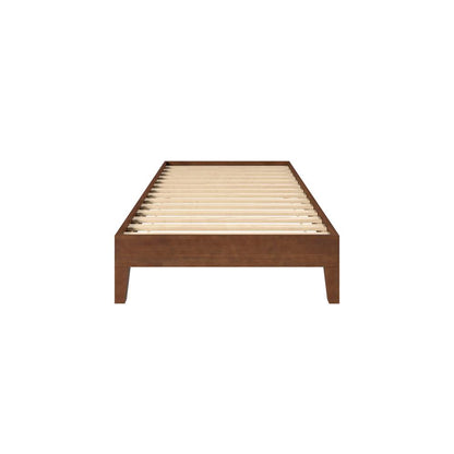Nix Solid Wood Twin Platform Bed, Natural