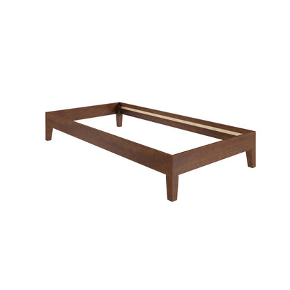 Nix Solid Wood Twin Platform Bed, Natural