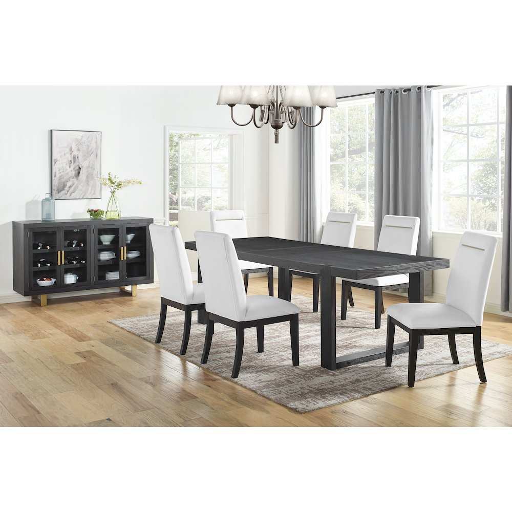 Yves 8pc Dining Set - White