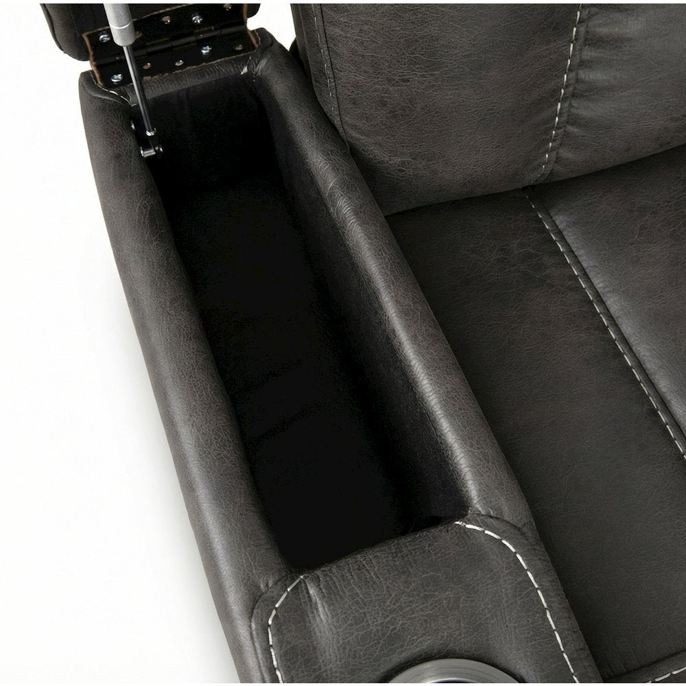 Marlow Charcoal 2PC Manual Reclining Set