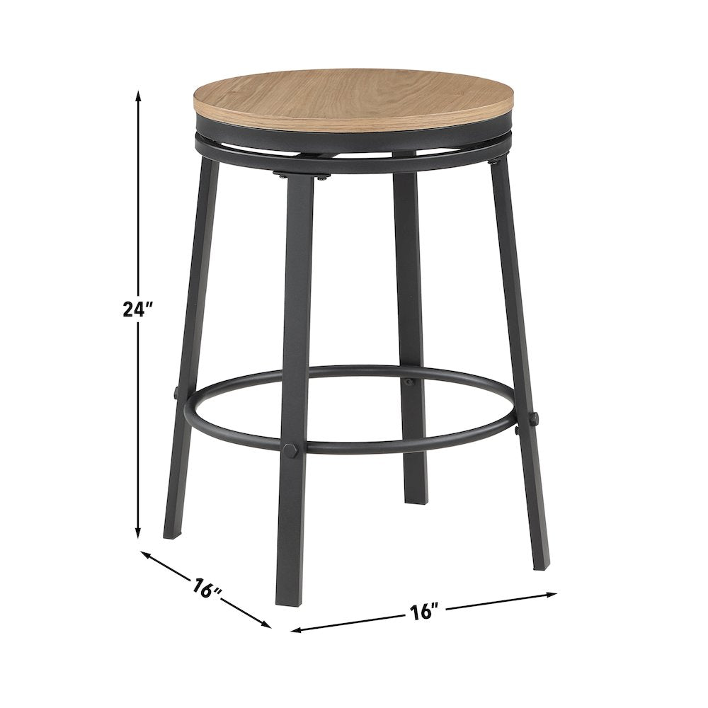 Magnolia Black Counter Stool Set of Two