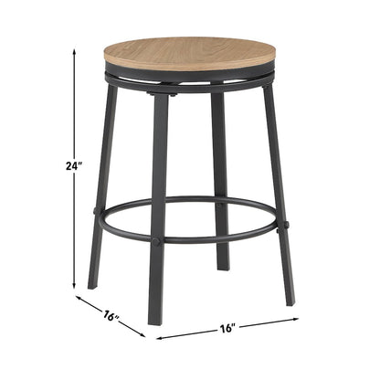 Magnolia Black Counter Stool Set of Two