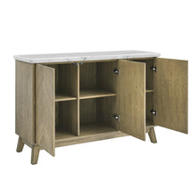 Vida White Marble Top Server