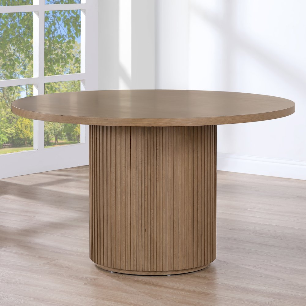 Colvin 52" Round Table, Brown