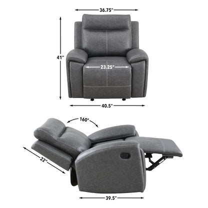 Gaston 3-Piece Manual Reclining Set