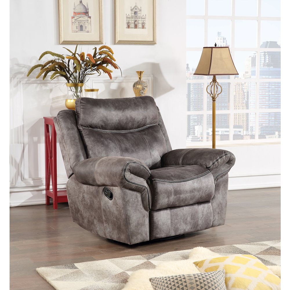 Nashville Glider Recliner Grey