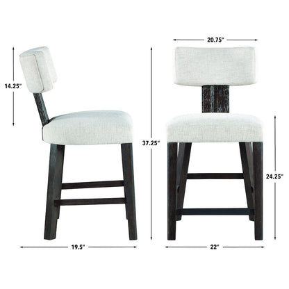 Oakley Black Counter Chair