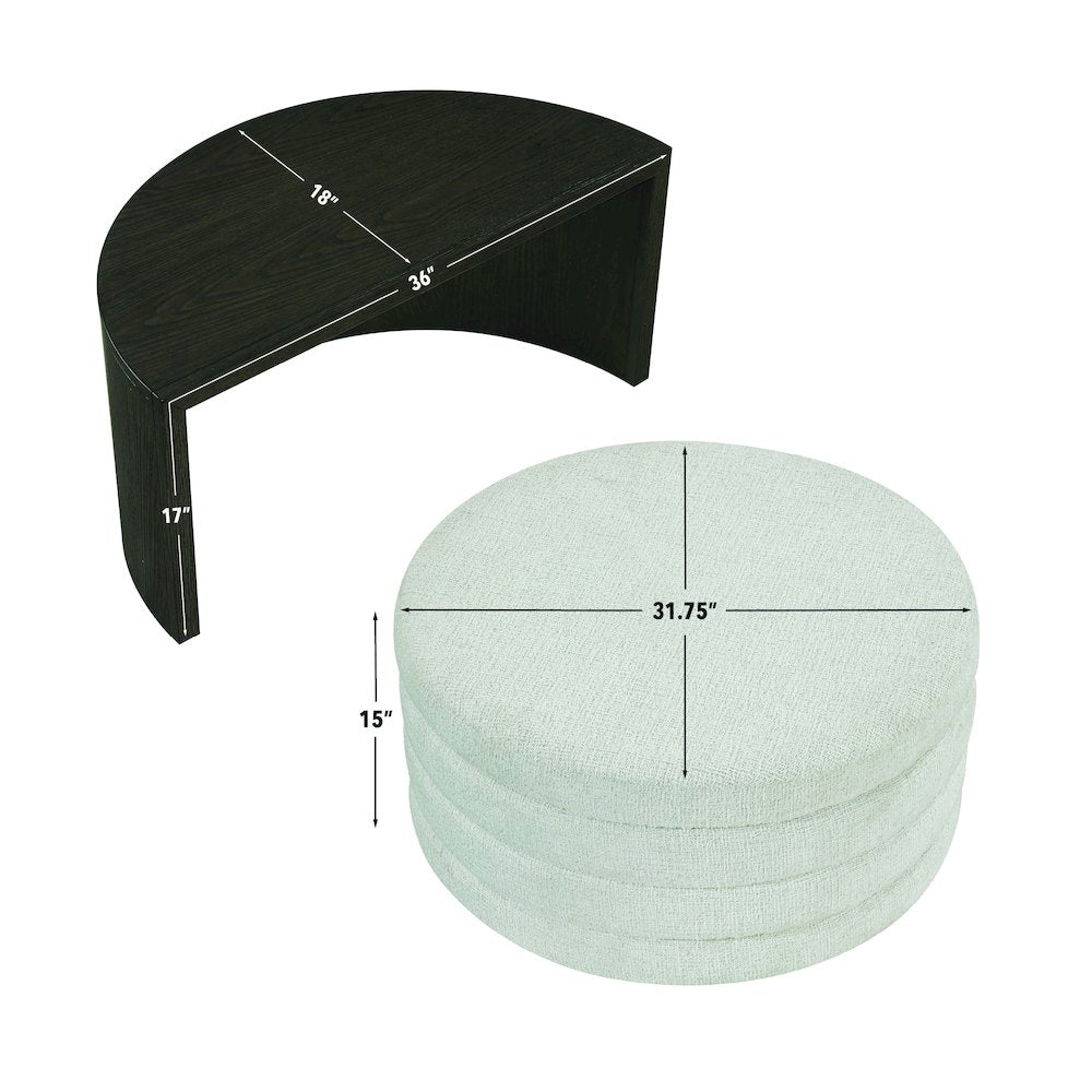 Florence Black Nesting Cocktail Table