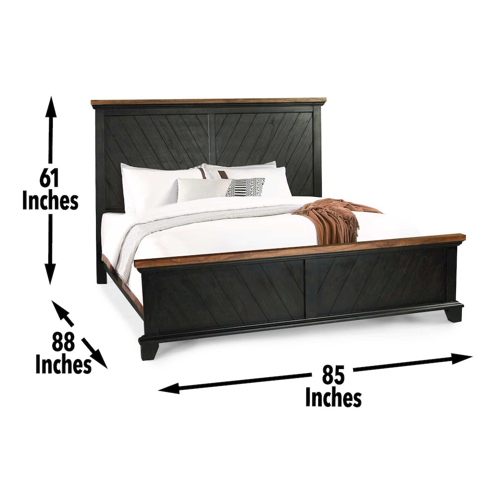 Bear Creek King Bed Brown
