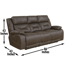 Aria Pwr- Pwr Recliner Sofa Brown