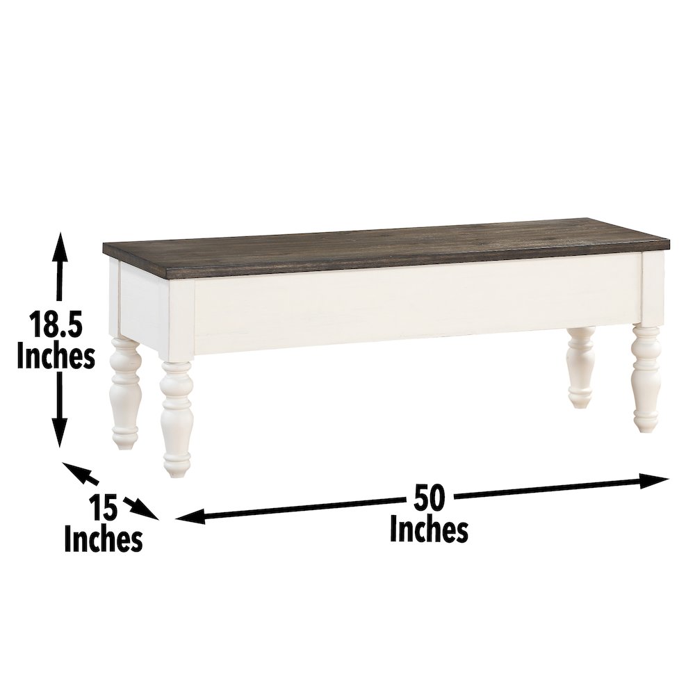 Joanna Two Tone Dining Set 6pc