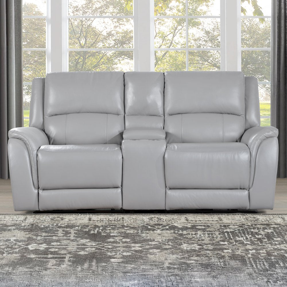 Alexandria Leather Power Reclining Conso