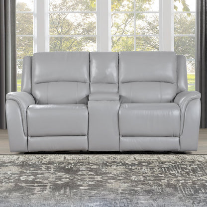 Alexandria Leather Power Reclining Conso