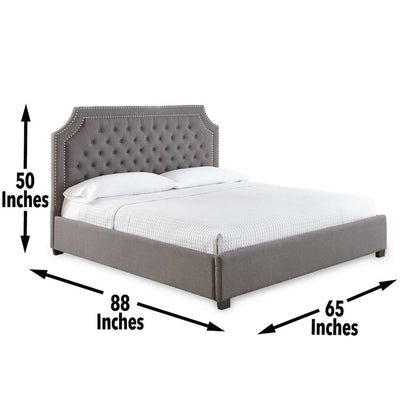 Wilshire Queen Bed Gray
