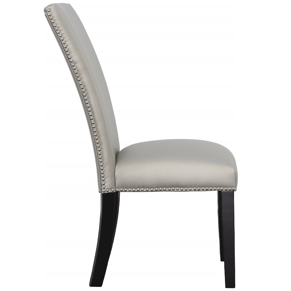 Camila 5PC Rectangle Dining Set Silver Chair