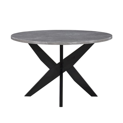 Amy 48-inch Round Faux-Marble Dining Table