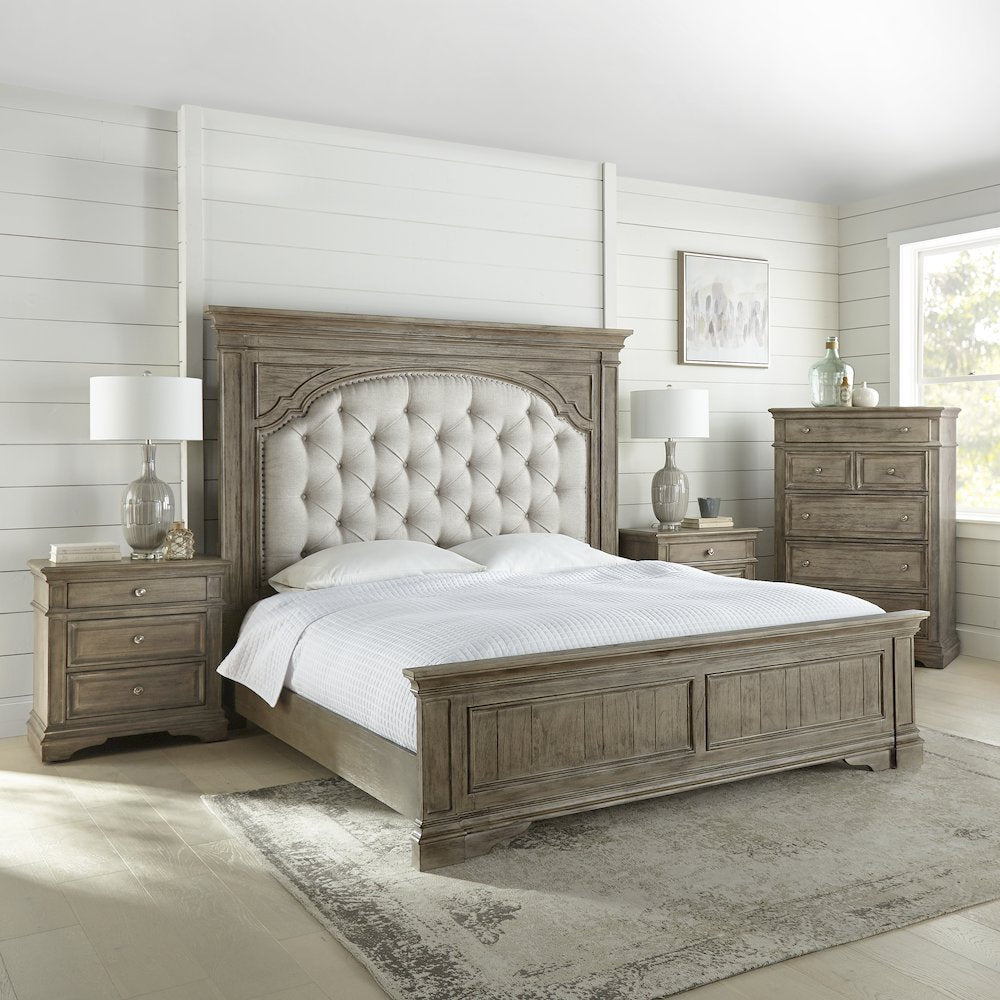 Highland Park King Bed Driftwood
