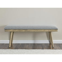 Vida Gray Polyester Dining Bench