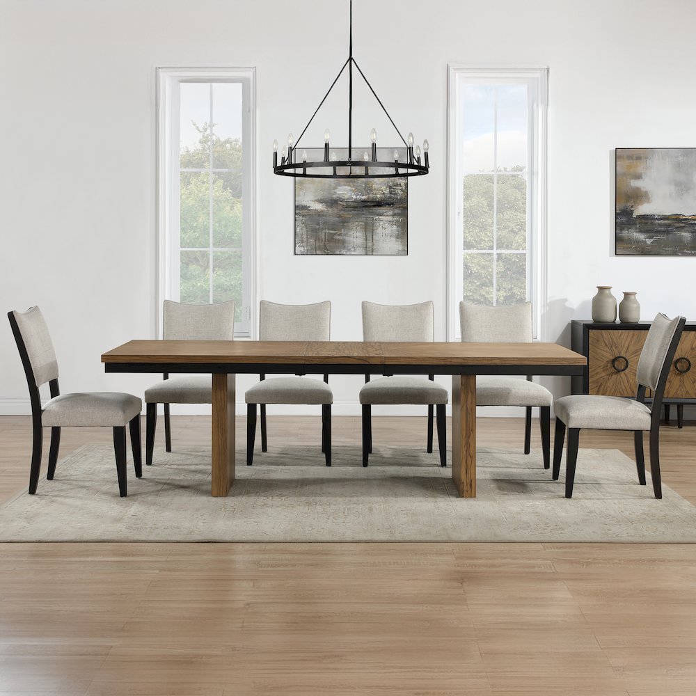 Roatan 7-Piece 80-96-inch Table Dining Set
