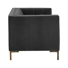 Isaac Gray Velvet Loveseat