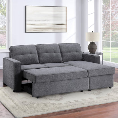 Noah Reversible 95" Chofa, Gray