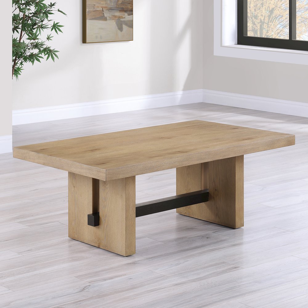 Aubrey 48″ Coffee Table, Brown