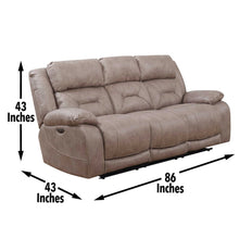 Aria Power Recliner Sofa - Desert Sand
