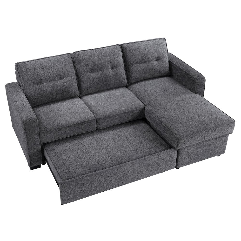 Noah Reversible 95" Chofa, Gray