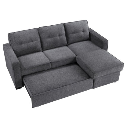 Noah Reversible 95" Chofa, Gray