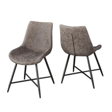 Romona Brown Vegan Leather Side Chair