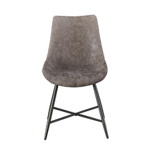 Romona Brown Vegan Leather Side Chair