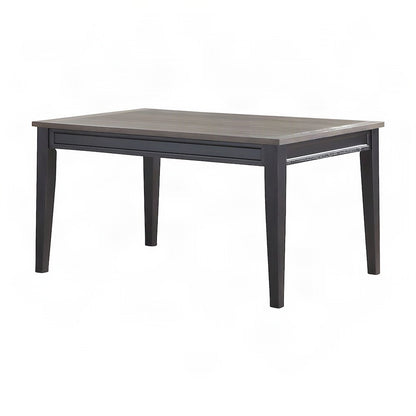 Mango and Rubberwood Rectangle Dining Table with Sturdy Frame, Brown